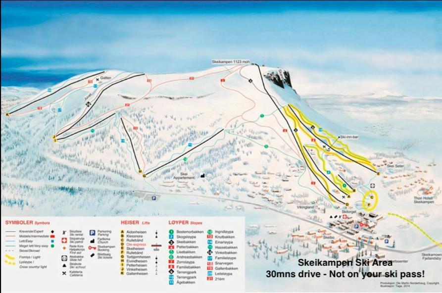 Hafjell Alpinlandsby Apt 88 Bagian luar foto